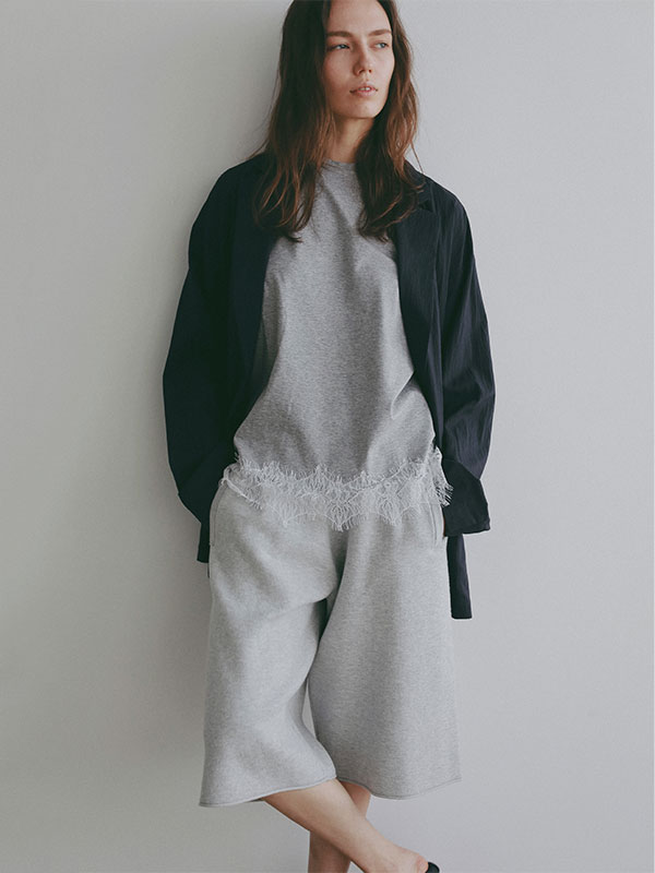 ダブルフェイスニットハーフパンツ