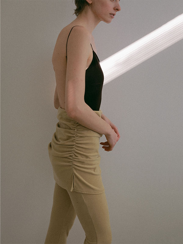 パイルギャザーミニスカート