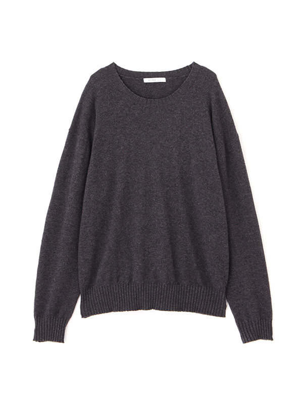 リラクシーカシミヤニットプルオーバー