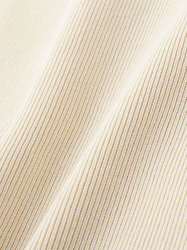 ホールガーメントニットバイカーパンツ(S IVORY): ボトムス