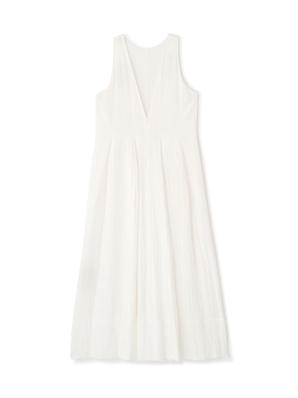 リネンサッカーロングワンピース(S WHITE): ワンピース │ ETRE