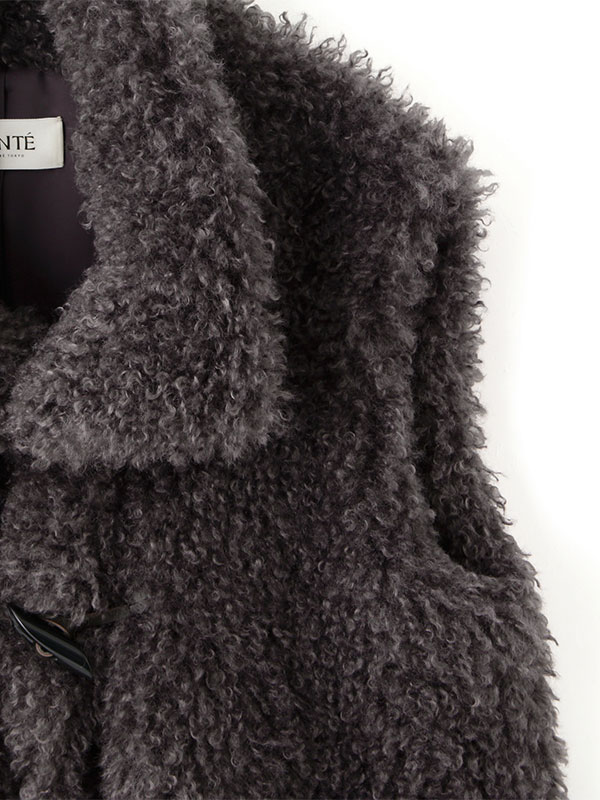 SANTEクリンプフェイクファーベスト