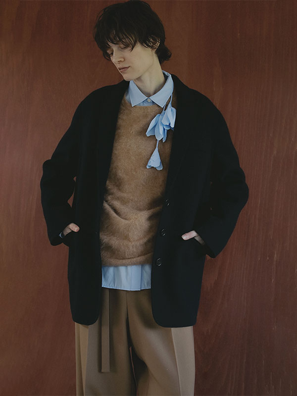 SANTEカシミヤヘアリーニットプルオーバー