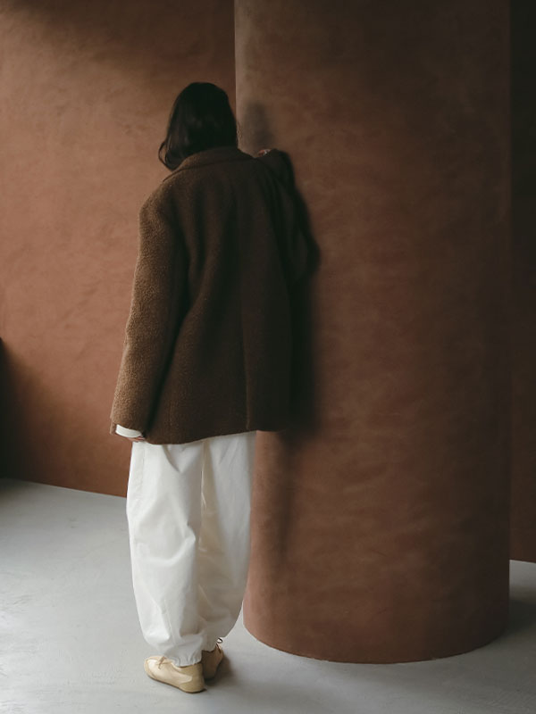 コーデュロイカーブジョガーパンツ