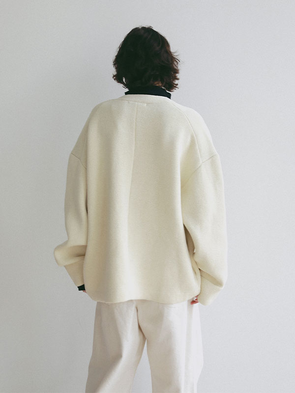 ダブルフェイスＶネックニットカーディガン