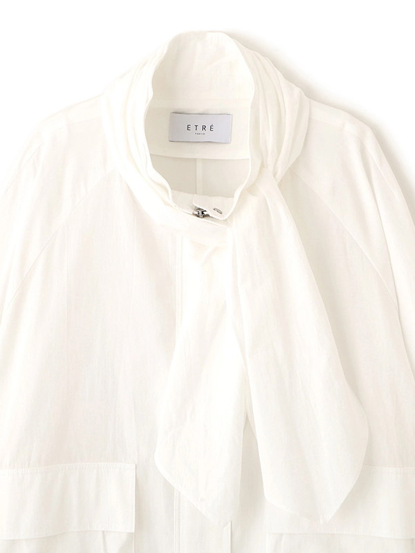 スカーフライトシャツブルゾン