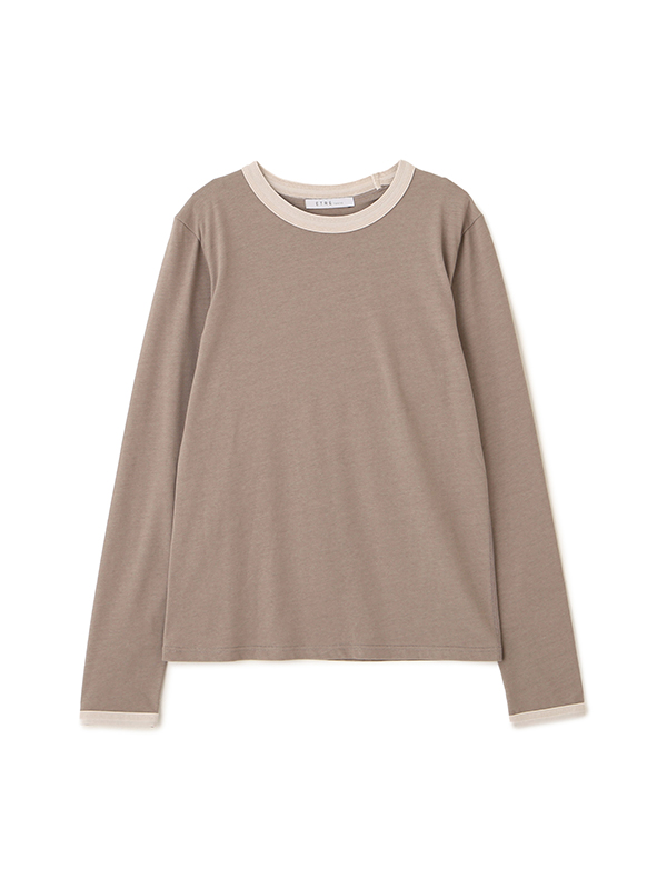 アウトステッチクルーネックロンTee