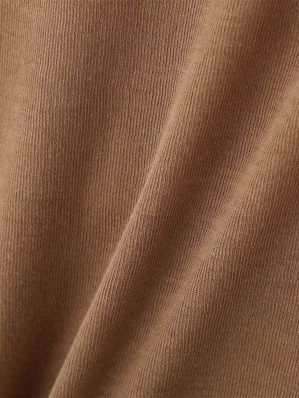 ハーフスリーブハイネックシアープルオーバー