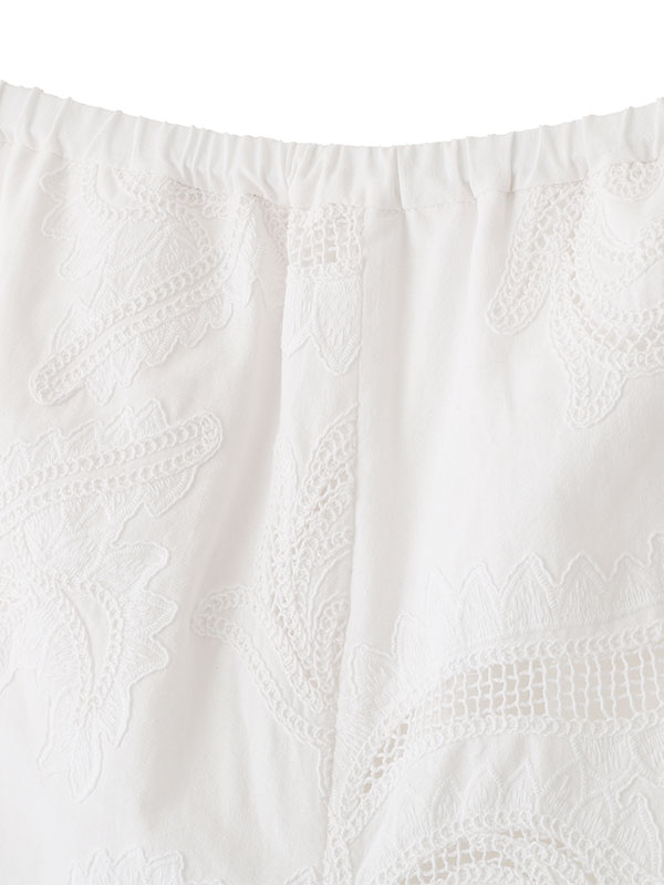 エンブロイダリーイージーパンツ