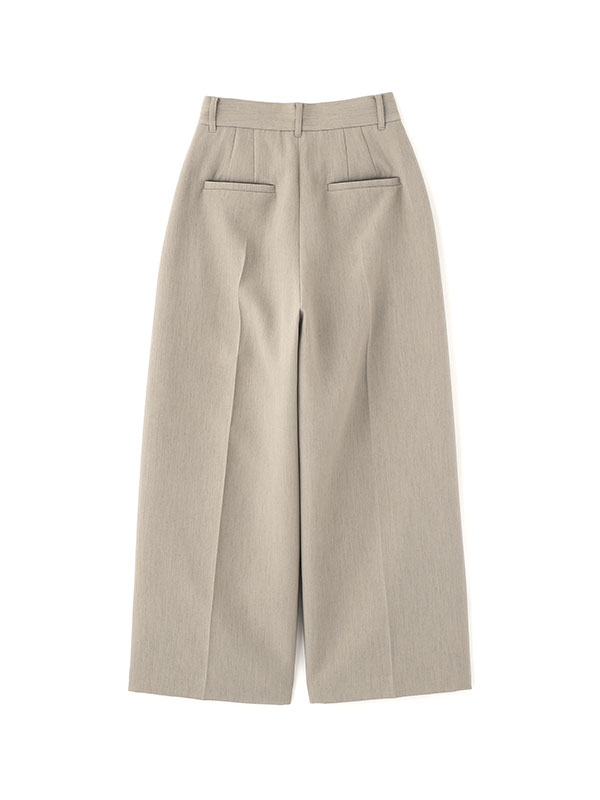 ダブルクロスハイウエストタックパンツ