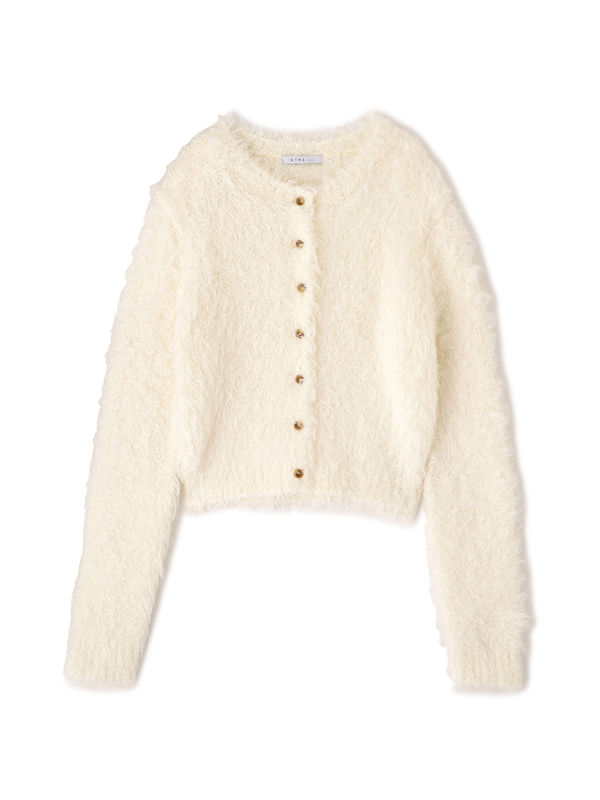 フェザーヤーンニットカーディガン