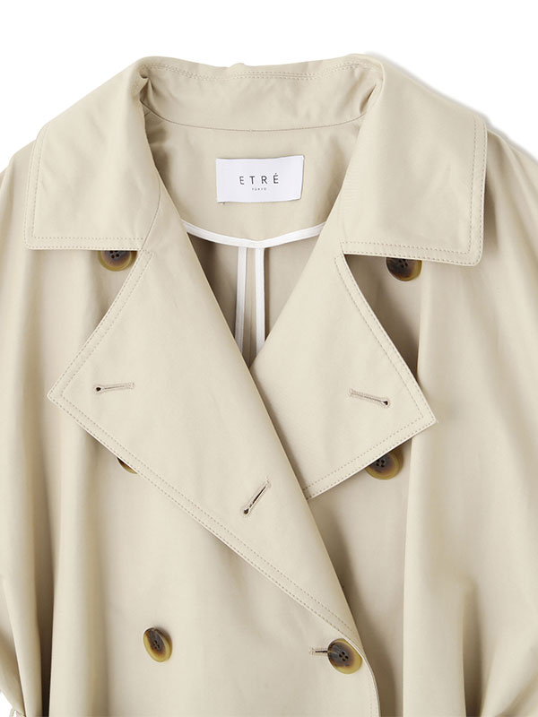 シャンブレーツイルトレンチコート(S BEIGE): アウター │ ETRE