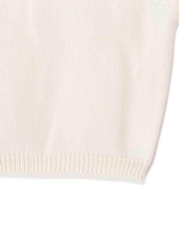 【ETRE TOKYO】リリヤーンスリーブレスニットトップス　navy リリヤーンスリーブレスニットトップス(F OFF WHITE): トップス