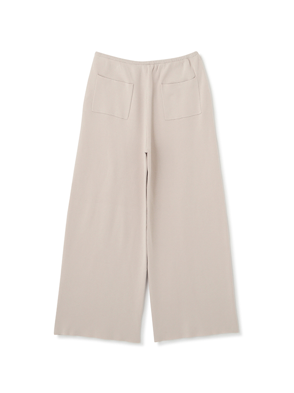 コットンシルクスムースニットパンツ(S IVORY): ボトムス コットンシルクスムースニットパンツ(S IVORY): ボトムス
