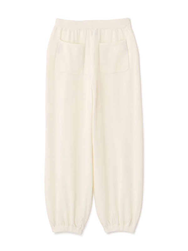 リリヤーンハイゲージニットパンツ(S OFF WHITE): ボトムス