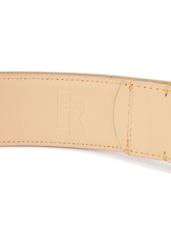 ETRE TOKYO ブラスバックルレザーベルト　ベージュ サークルバックルベルト(F BEIGE): グッズ │ ETRE TOKYO