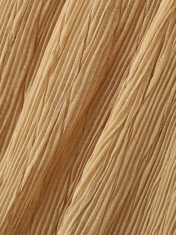 ランダムプリーツシアープルオーバー