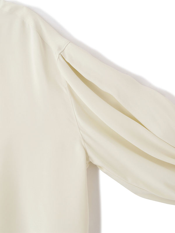 キャンディースリーブシルキーシャツ