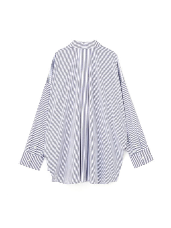 ETRE TOKYO 25SS サイドスリットストライプシャツ ネイビー サイドスリットストライプシャツ(F NAVY): トップス │ ETRE