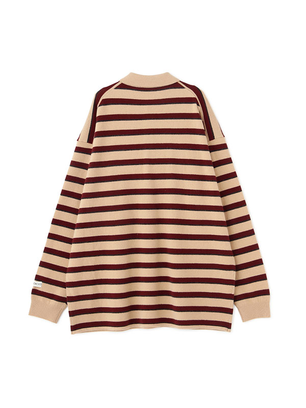 マルチボーダーニットポロ(F BEIGE): トップス │ ETRE TOKYO