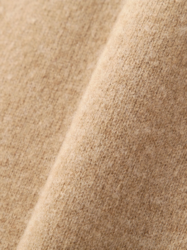 ハーフジップハイゲージニットプルオーバー