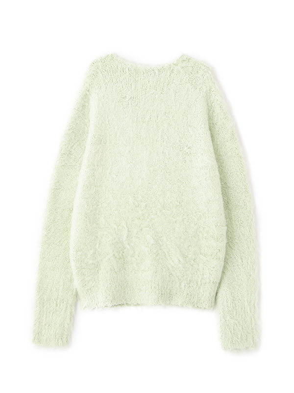 SANTEヘアリーシルクＶネックニットプルオーバー