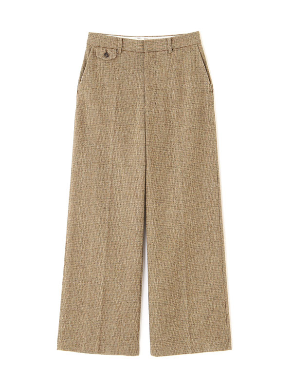 チェックツィードセンタークリースパンツ