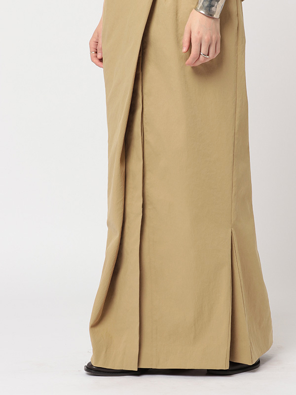 デザインラップロングスカート