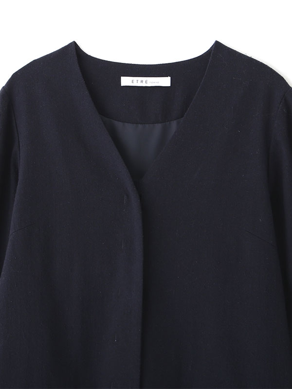 VネックIラインロングワンピース