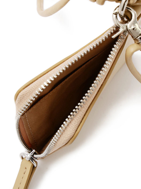 レザーコードカラビナスクエアパース