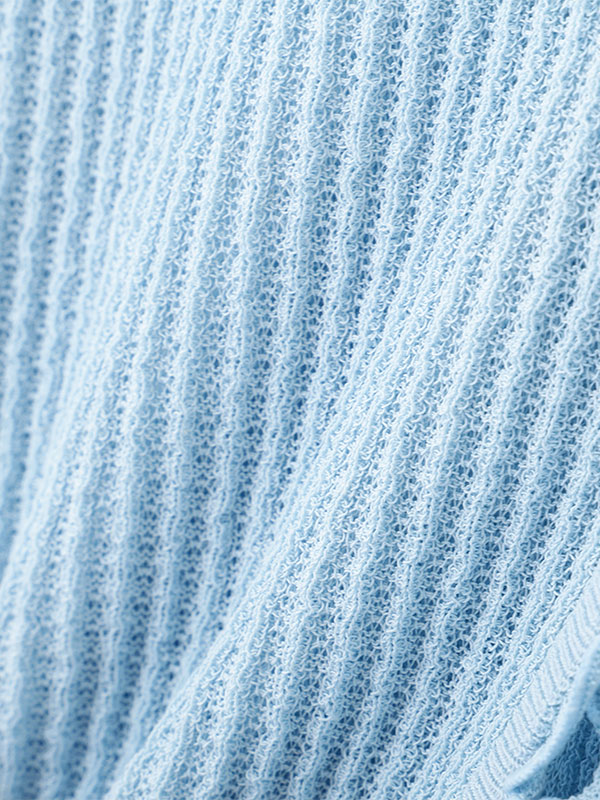 Vネックメローシアーカーディガン