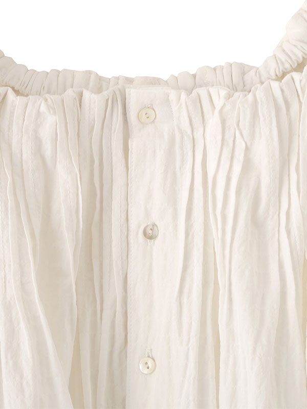 オフショルダーボリュームスリーブブラウス