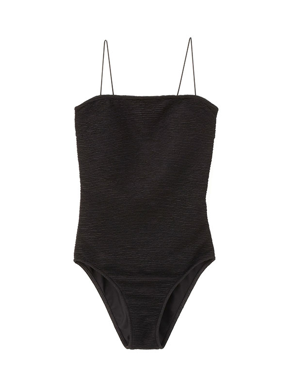 ナローストラップジャガードスウィムウェア