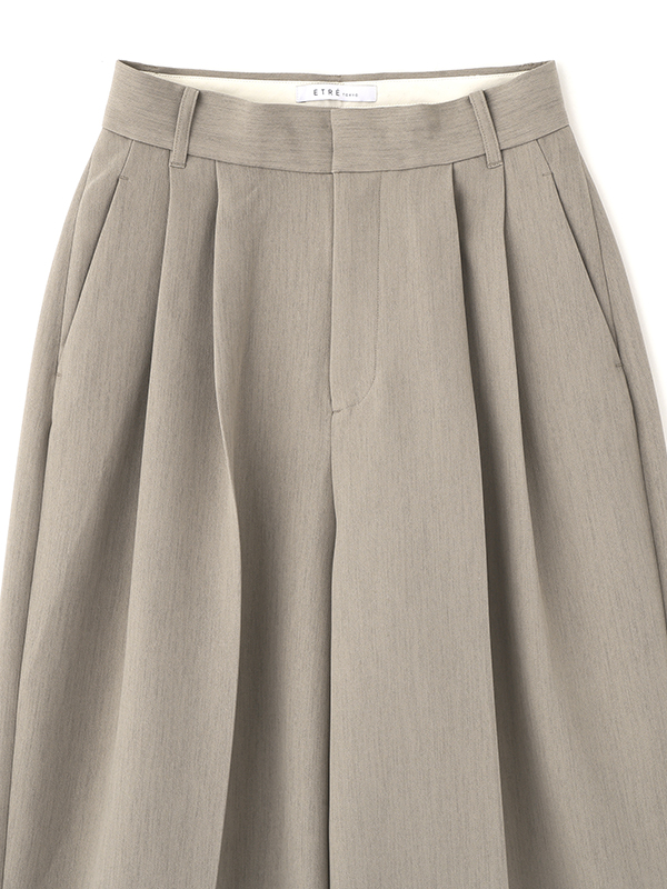 ダブルクロスハイウエストタックパンツ