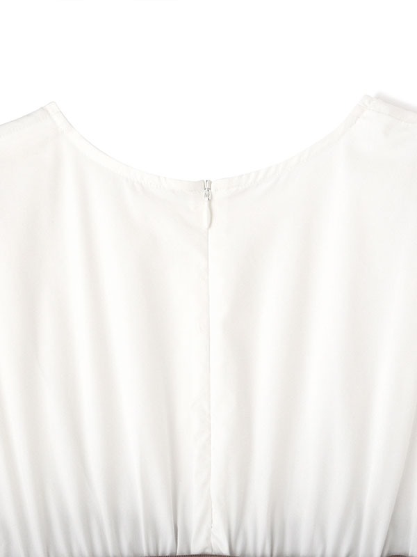 ニットビスチェボリュームスリーブブラウス