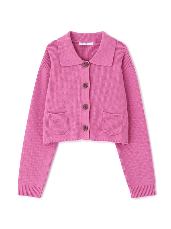 ミドルゲージショートニットカーディガン