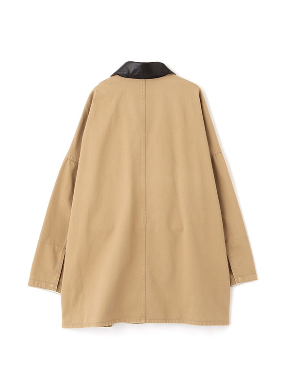 コンビネックワークディティールジャケット(S BEIGE): アウター
