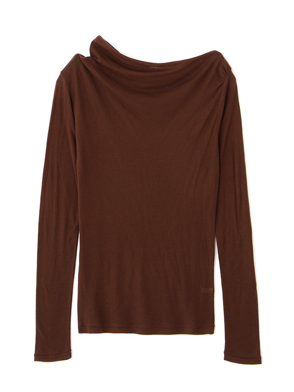 デザインネックシアープルオーバー