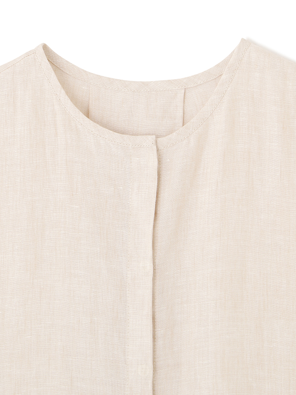 最終決算 サイドボタンアップスリーブレストップス(F トップス BEIGE): トップス