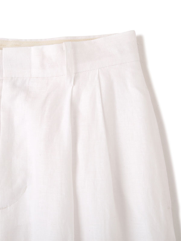 エトレ トウキョウ ドロストヘム コットンパンツ M ホワイト ドロストヘムコットンパンツ(S OFF WHITE): ボトムス │ ETRE