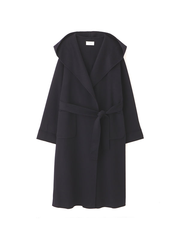 SANTEウールカシミヤフーディーリバーコート