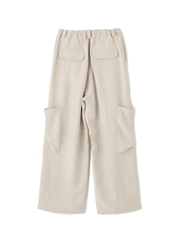 バックサテンリラクシーカーゴパンツ