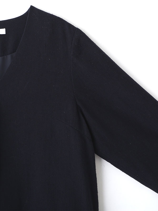 VネックIラインロングワンピース