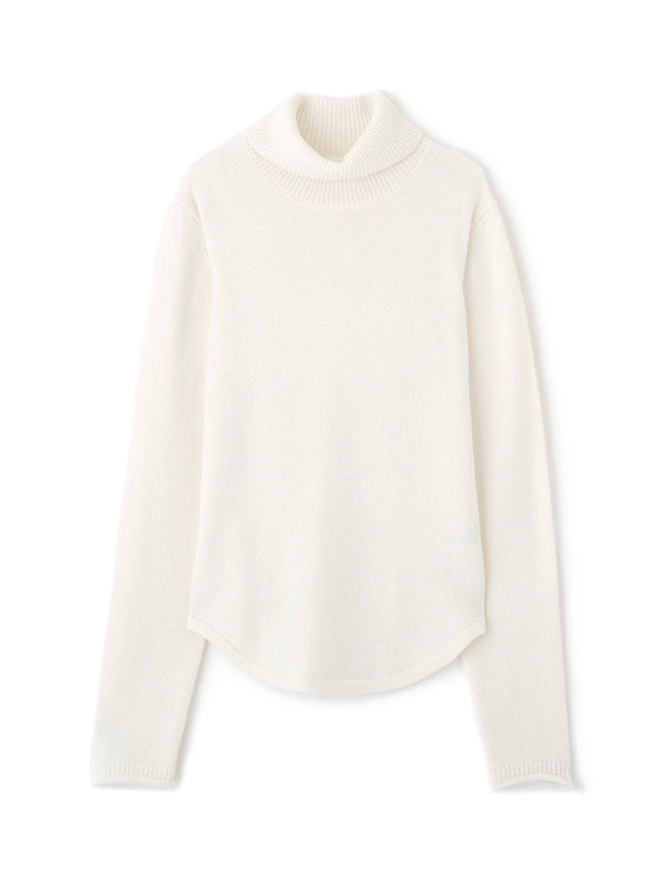 ウールカシミヤタートルネックニットプルオーバー