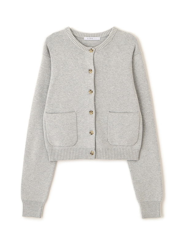 ミドルゲージコンパクトニットカーディガン