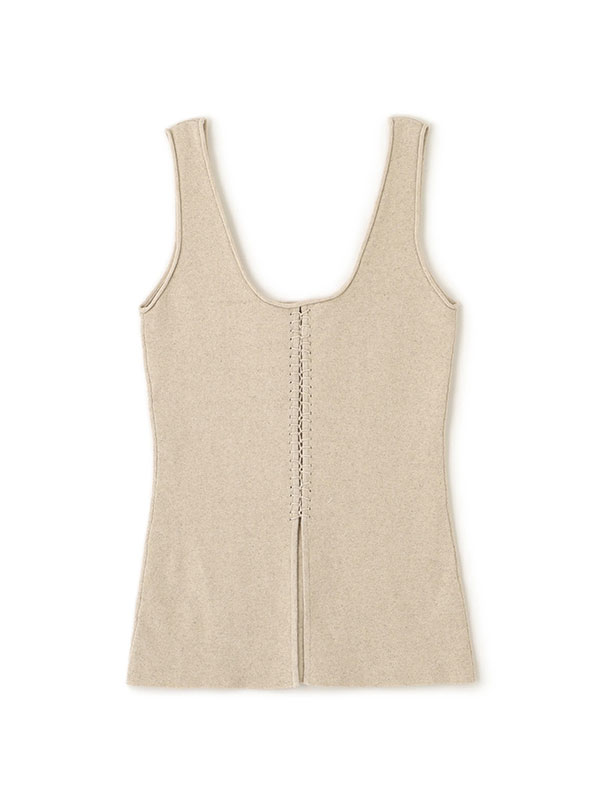 レースアップ2wayニットタンク