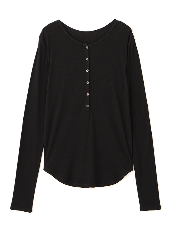 ヘンリーネックシアープルオーバー