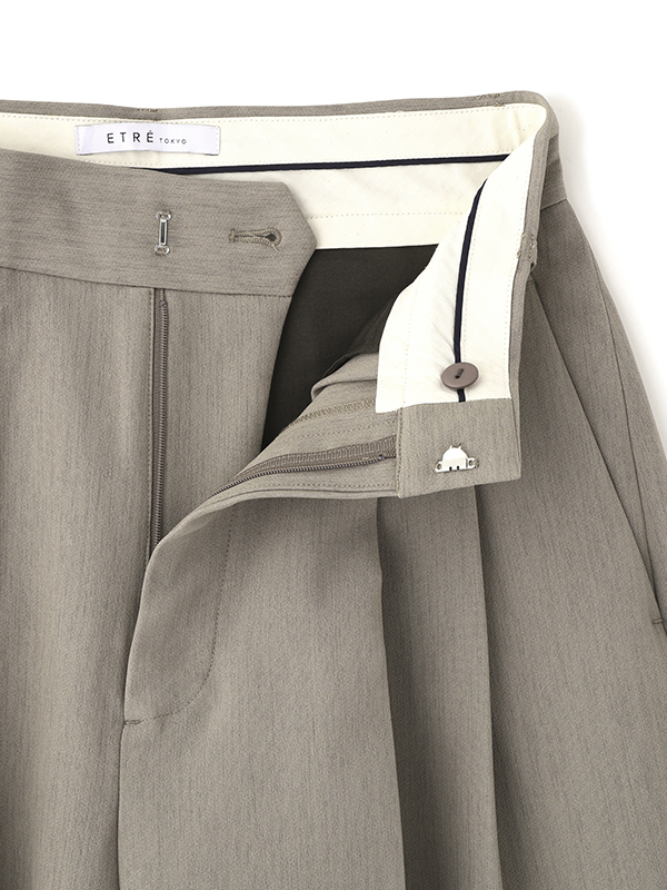 ダブルクロスハイウエストタックパンツ