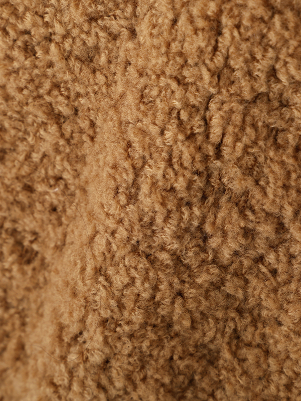 モールヤーンハイネックニットベスト