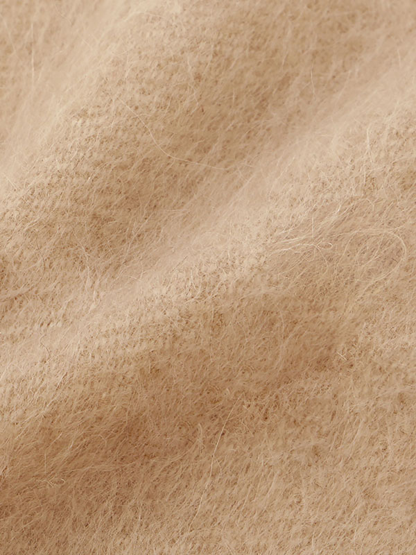 ASAUCEMELERヤク×アルパカシャンブレーシャギーストール